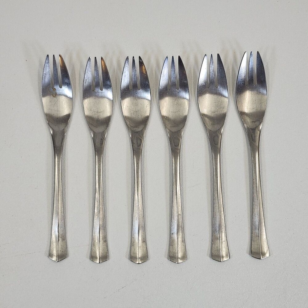 Supreme Cutlery Dinner Forks Towle Set of 6 Hanoverian Stainless Steel Japan MCM